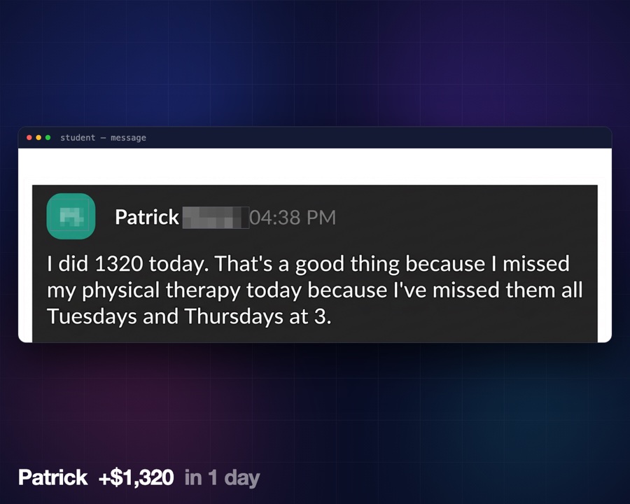 Student message