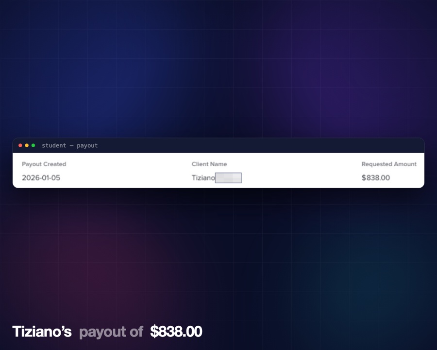 Student payout